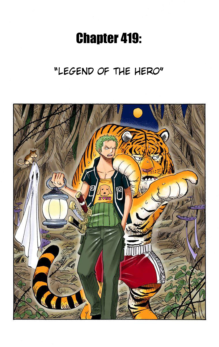 One Piece - Digital Colored Comics - Vol.43 Chapter 419: Legend Of The Hero