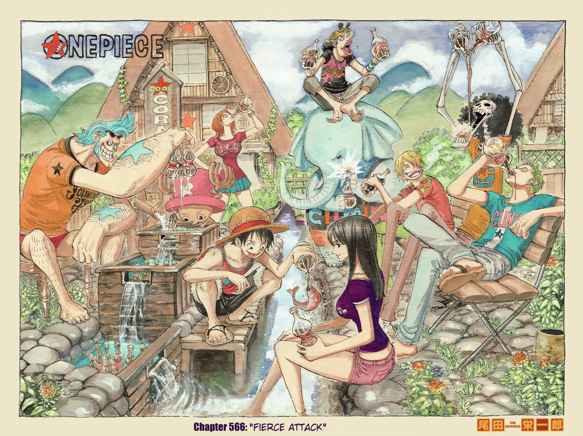 One Piece - Digital Colored Comics - Vol.58 Chapter 566: Fierce Attack