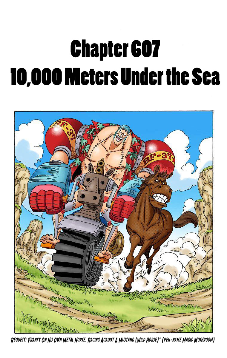 One Piece - Digital Colored Comics - Vol.62 Chapter 607: 10,000 Meters Under The Sea