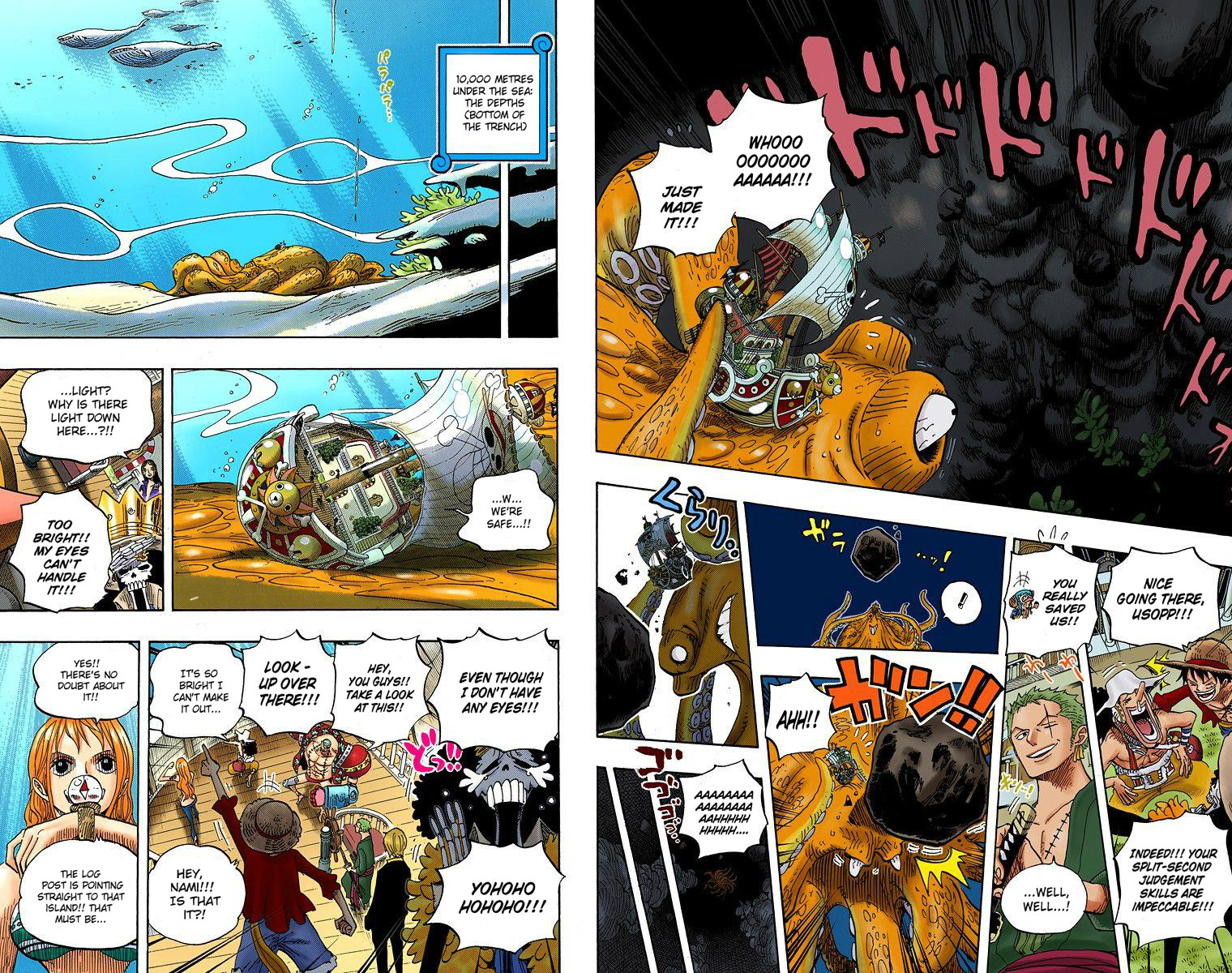 One Piece - Digital Colored Comics - Vol.62 Chapter 607: 10,000 Meters Under The Sea