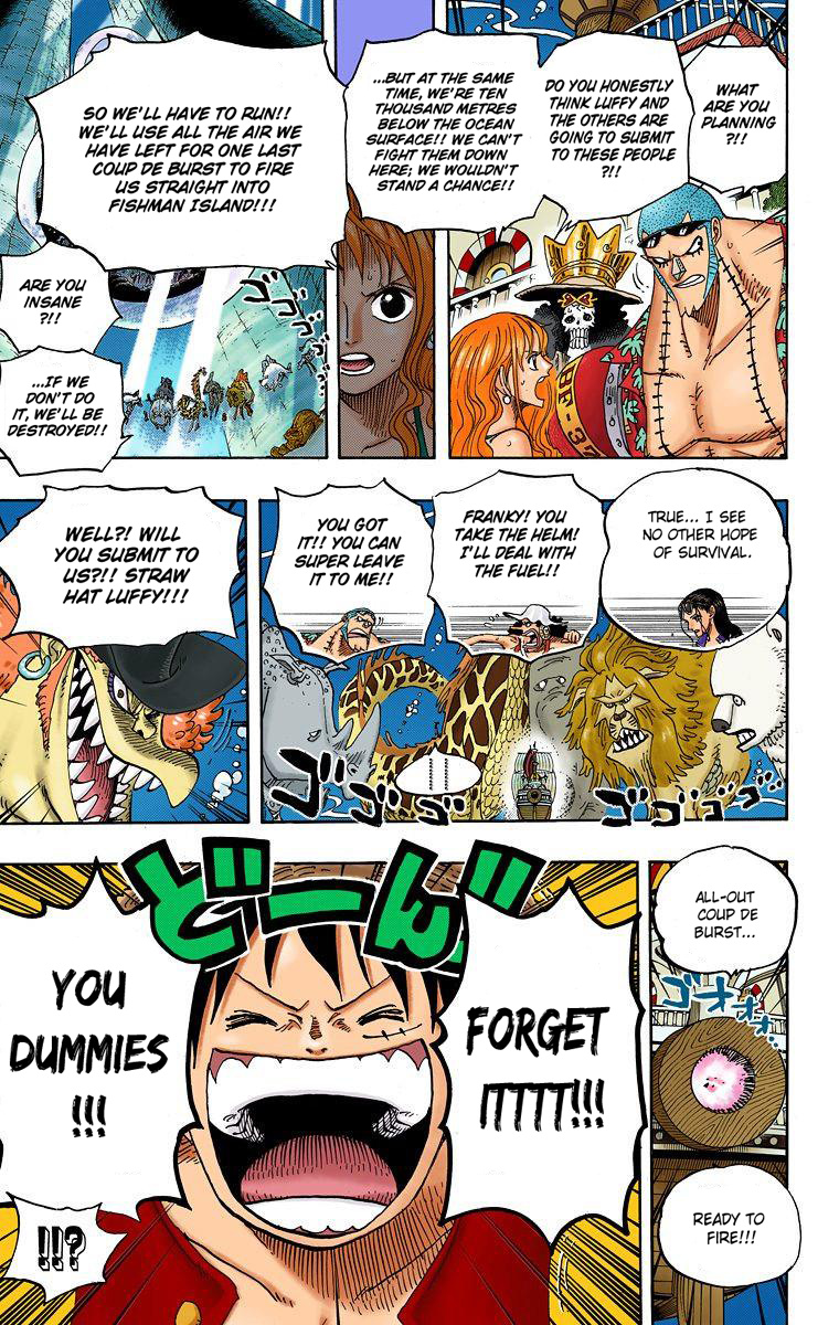 One Piece - Digital Colored Comics - Vol.62 Chapter 607: 10,000 Meters Under The Sea