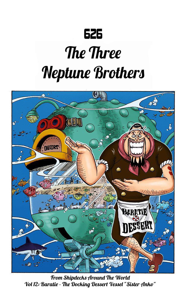 One Piece - Digital Colored Comics - Vol.63 Chapter 626: The Three Neptune Brothers