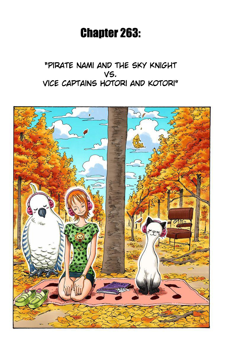 One Piece - Digital Colored Comics - Vol.28 Chapter 263: Pirate Nami And The Sky Knight Vs. Vice Captains Hotori And Kotori