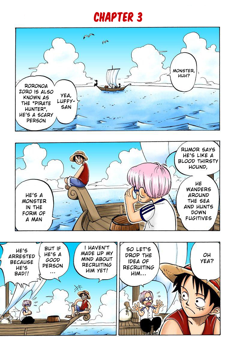 One Piece - Digital Colored Comics - Vol.1 Chapter 3: Pirate Hunter Zoro Enters