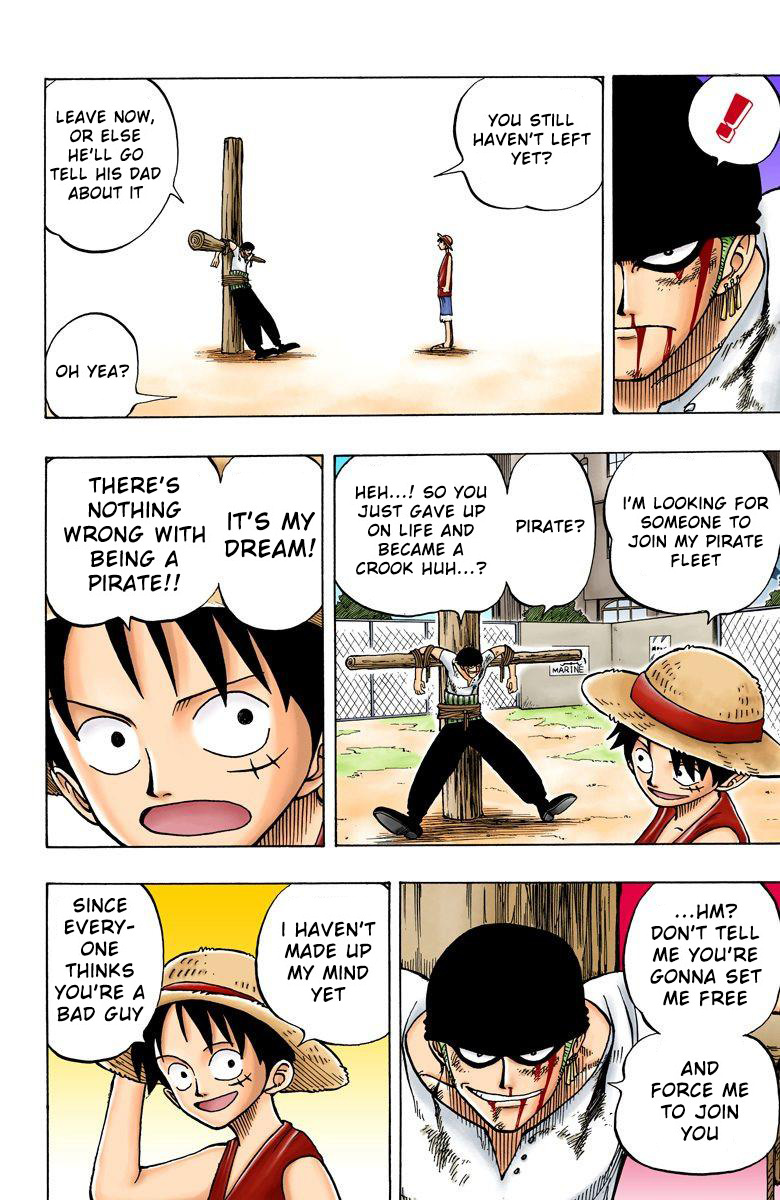 One Piece - Digital Colored Comics - Vol.1 Chapter 3: Pirate Hunter Zoro Enters