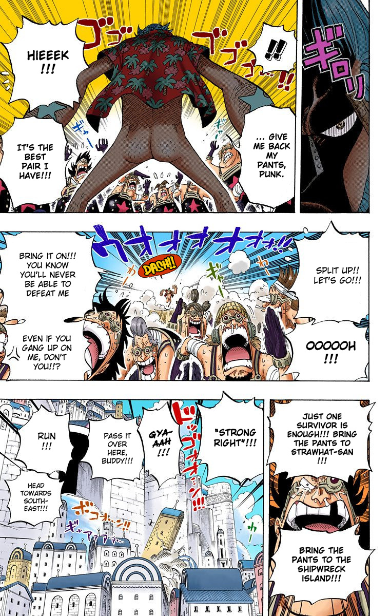 One Piece - Digital Colored Comics - Vol.45 Chapter 436: Pants From Franky House