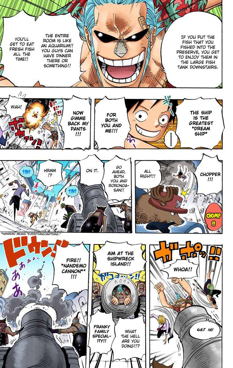 One Piece - Digital Colored Comics - Vol.45 Chapter 436: Pants From Franky House