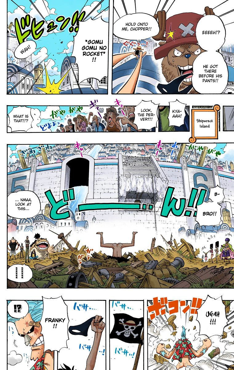 One Piece - Digital Colored Comics - Vol.45 Chapter 436: Pants From Franky House