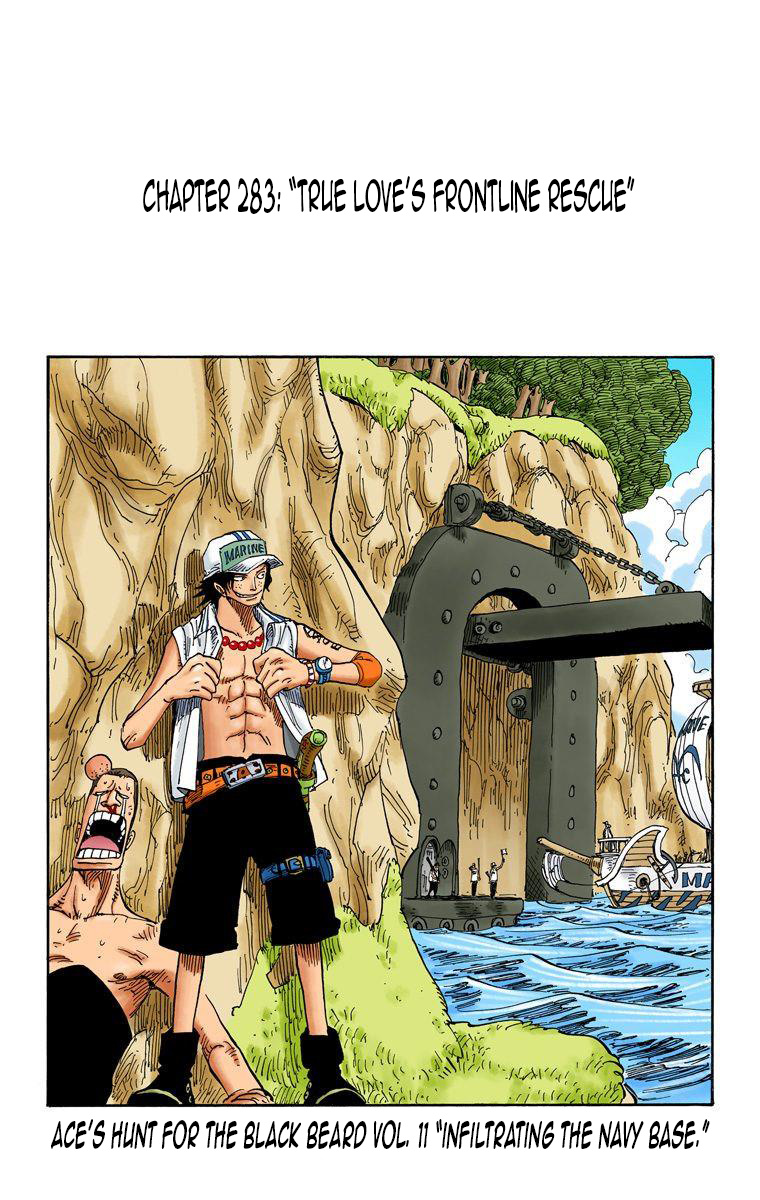 One Piece - Digital Colored Comics - Vol.30 Chapter 283: True Love's Frontline Rescue