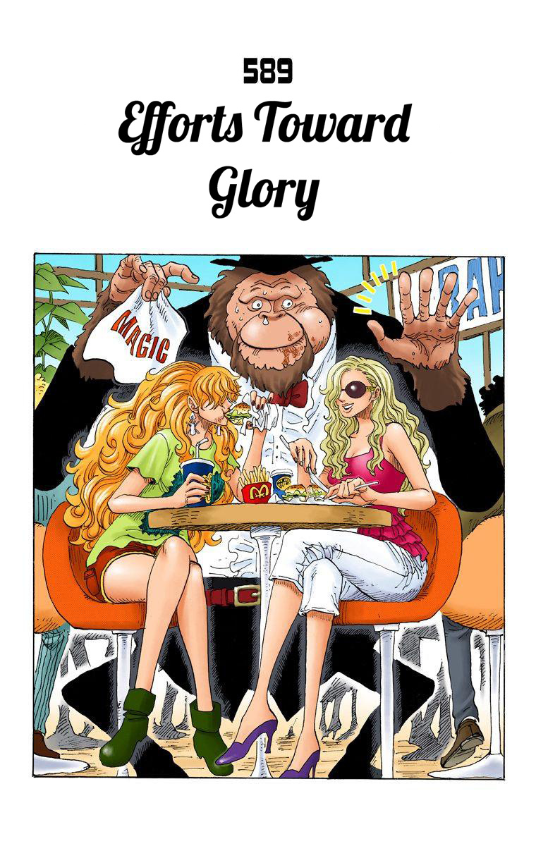 One Piece - Digital Colored Comics - Vol.60 Chapter 589: Efforts Toward Glory