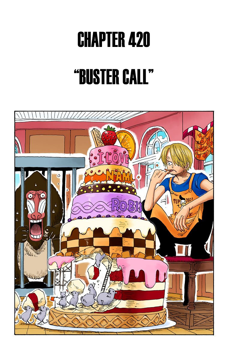 One Piece - Digital Colored Comics - Vol.44 Chapter 420: Buster Call