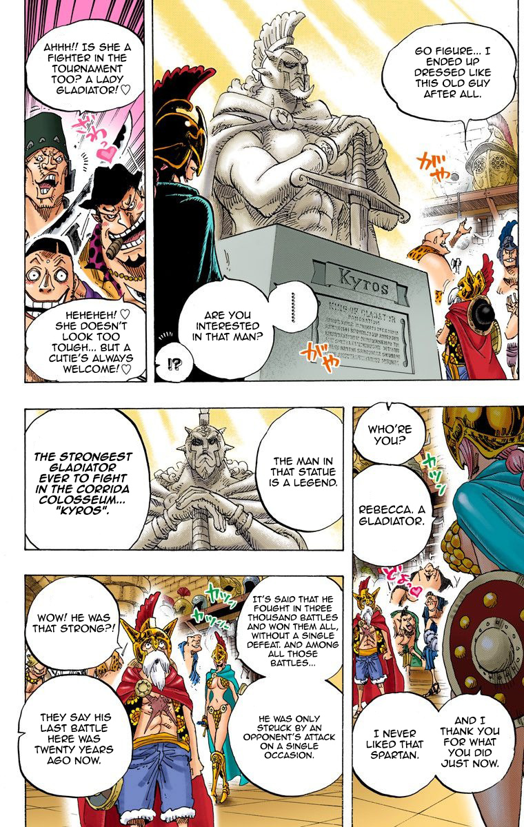 One Piece - Digital Colored Comics - Vol.71 Chapter 704: Lucy And The Kyros Statue