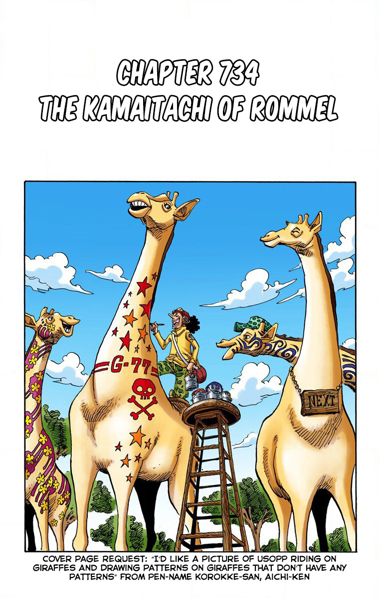 One Piece - Digital Colored Comics - Vol.74 Chapter 734: The Kamaitachi Of Rommel