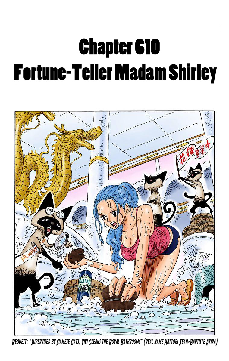 One Piece - Digital Colored Comics - Vol.62 Chapter 610: Fortune-Teller Madam Shirley