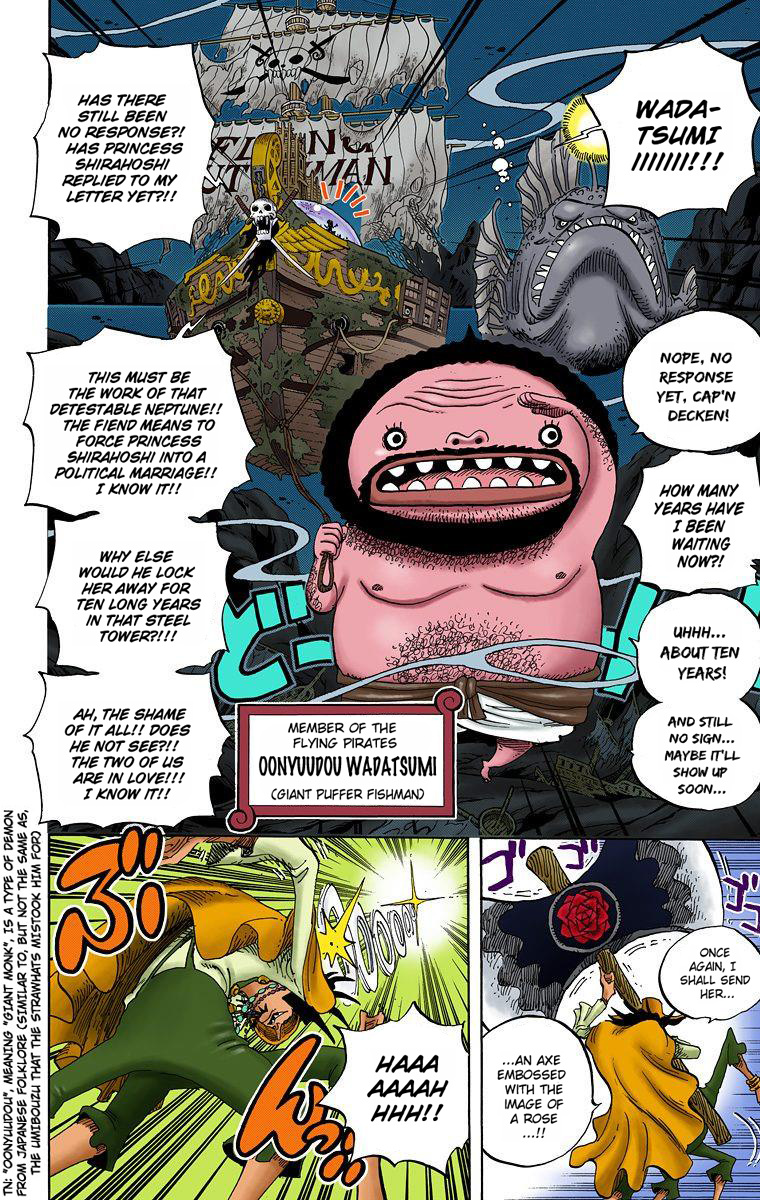 One Piece - Digital Colored Comics - Vol.62 Chapter 613: The Mermaid Princess In Hard Shell Tower