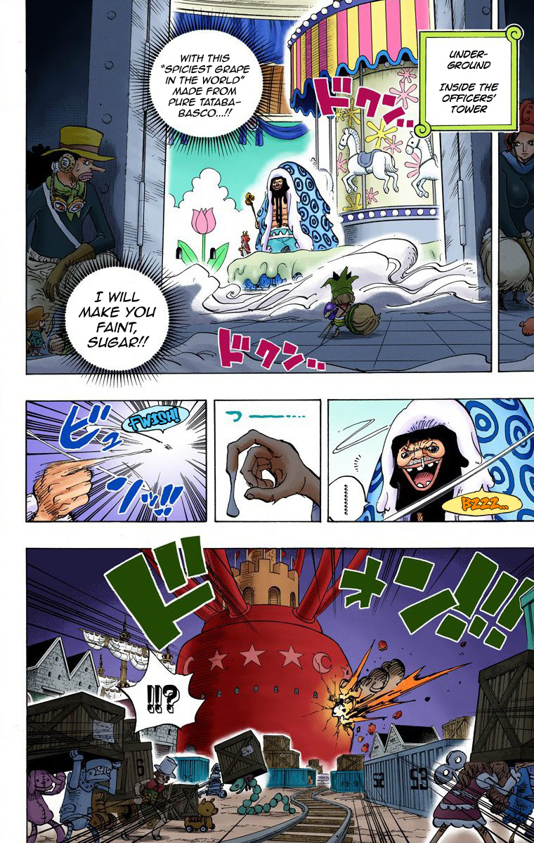 One Piece - Digital Colored Comics - Vol.74 Chapter 738: Trebol Army Special Officer Sugar