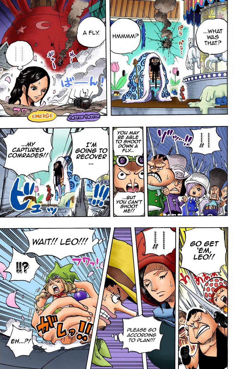 One Piece - Digital Colored Comics - Vol.74 Chapter 738: Trebol Army Special Officer Sugar