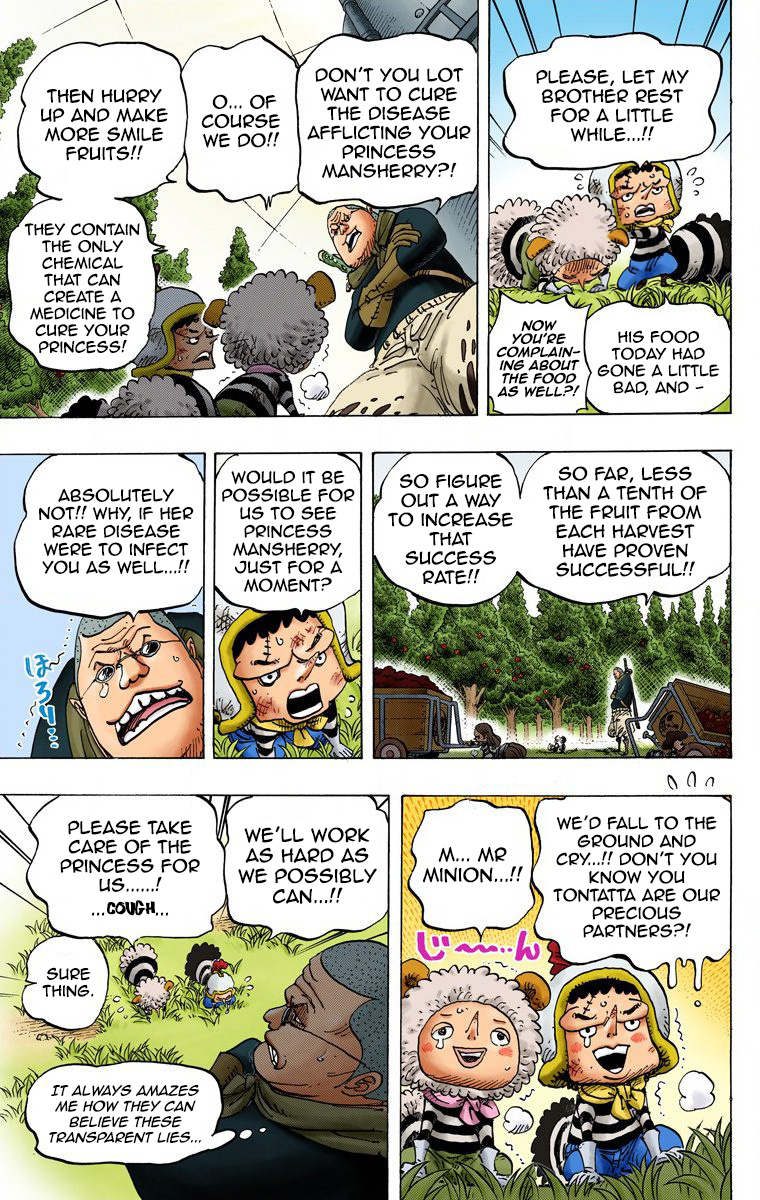 One Piece - Digital Colored Comics - Vol.74 Chapter 738: Trebol Army Special Officer Sugar