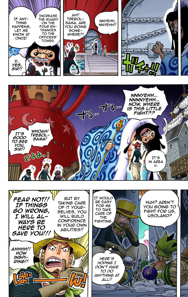 One Piece - Digital Colored Comics - Vol.74 Chapter 738: Trebol Army Special Officer Sugar