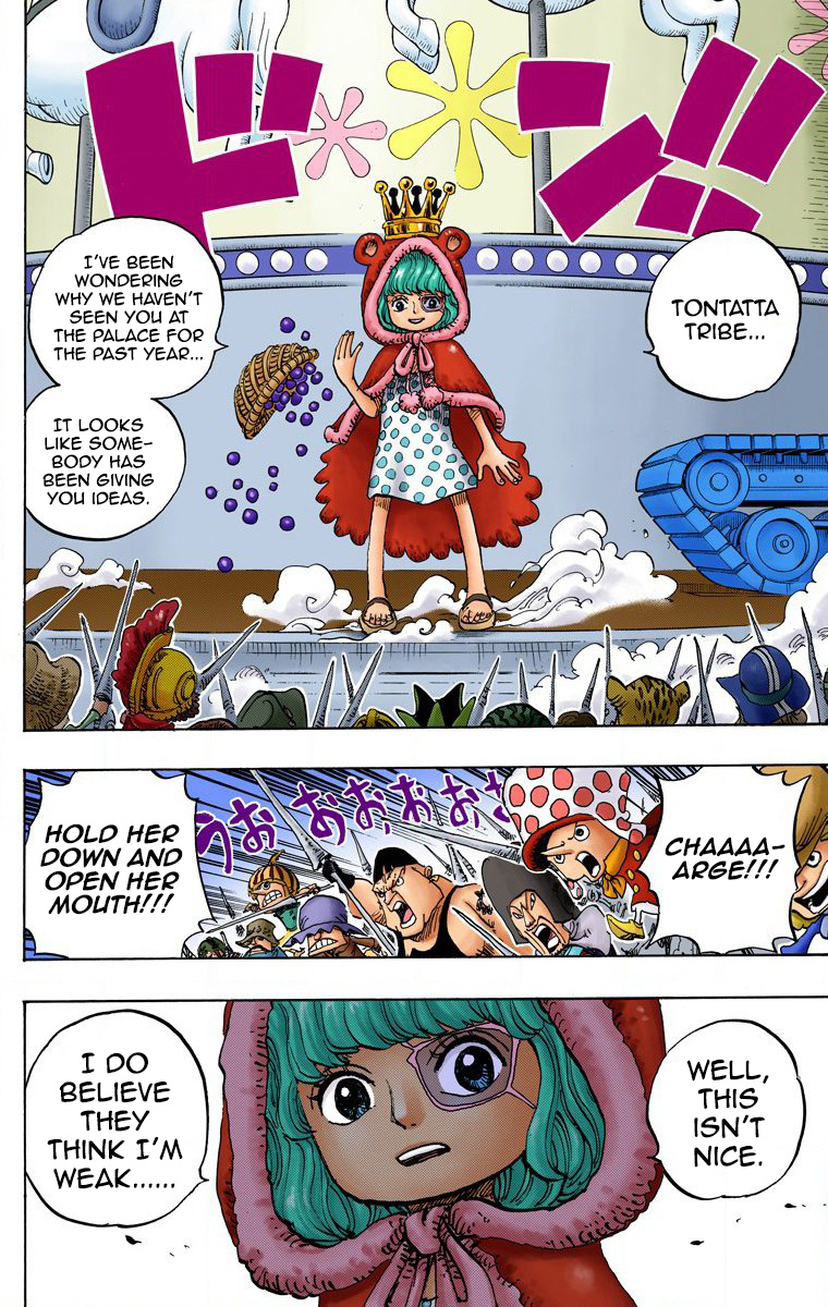 One Piece - Digital Colored Comics - Vol.74 Chapter 738: Trebol Army Special Officer Sugar