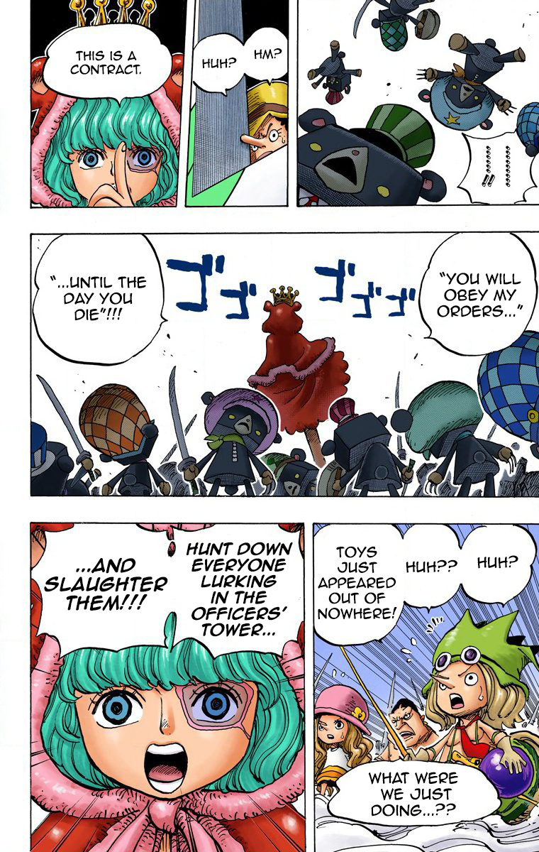 One Piece - Digital Colored Comics - Vol.74 Chapter 738: Trebol Army Special Officer Sugar