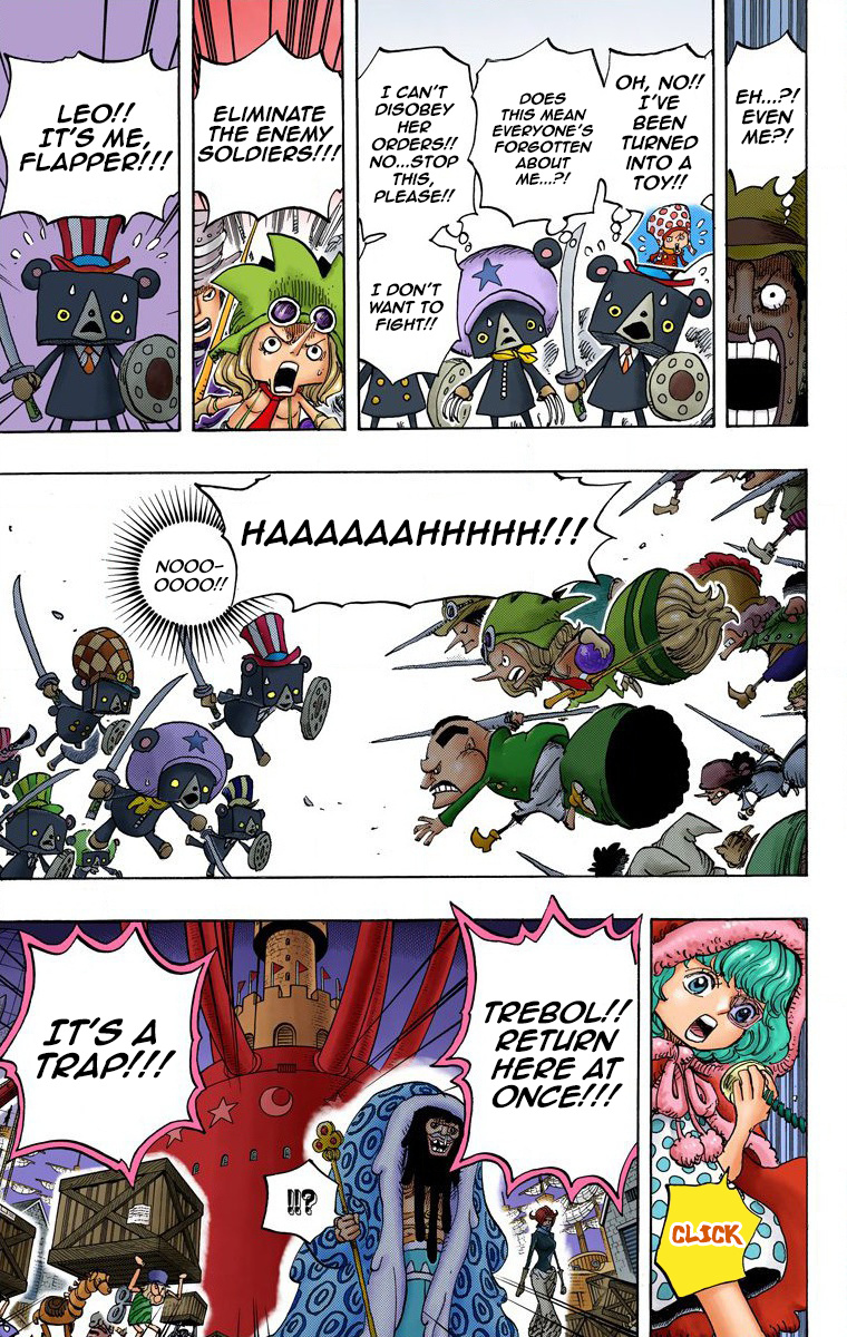 One Piece - Digital Colored Comics - Vol.74 Chapter 738: Trebol Army Special Officer Sugar