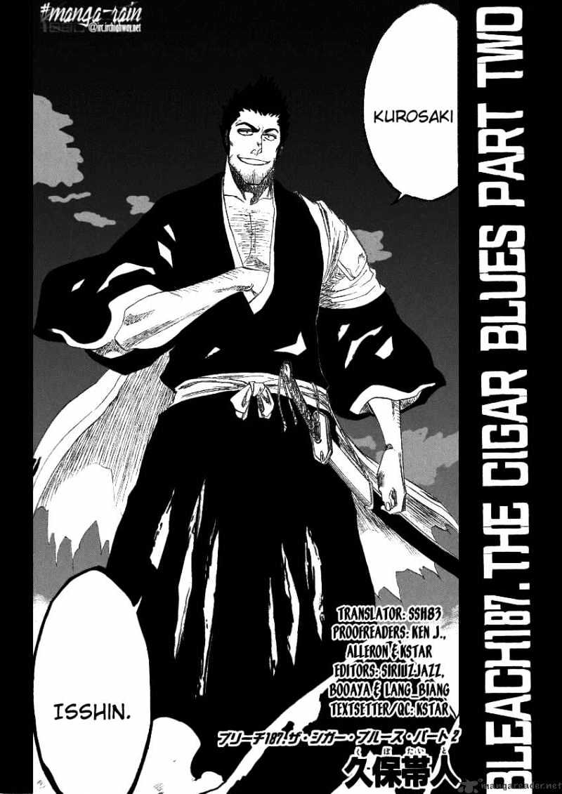 Bleach - Chapter 187 : The Cigar Blues Part Two