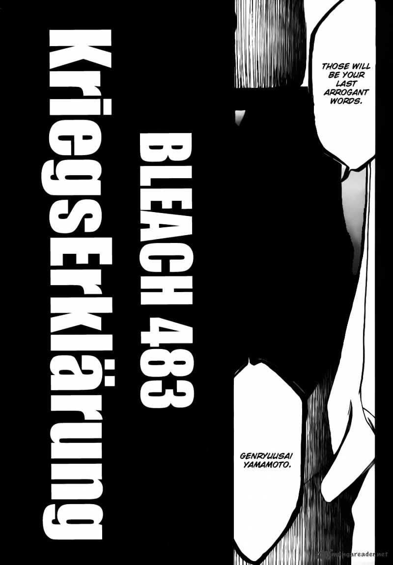 Bleach - Chapter 483 : Kriegserklarung