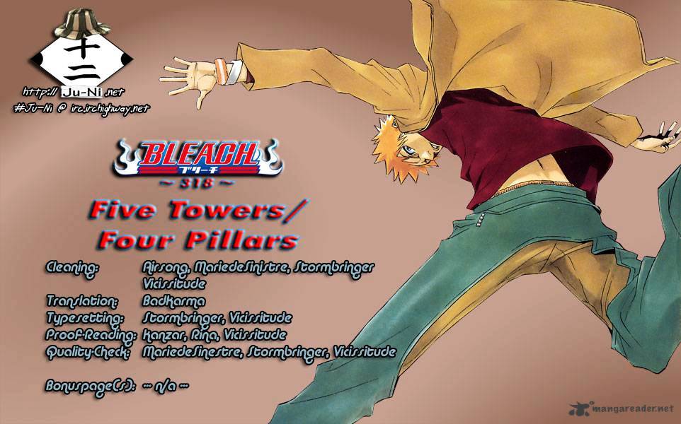 Bleach - Chapter 318 : Five Tower Four Pillar