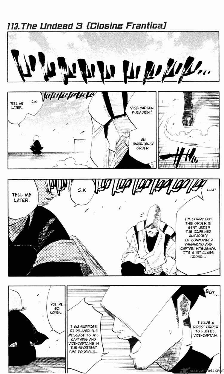 Bleach - Chapter 113 : The Undead 3 Closing Frantica