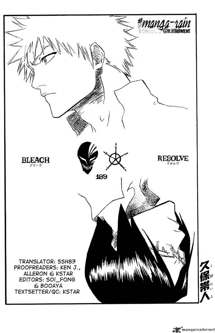 Bleach - Chapter 189 : Resolve