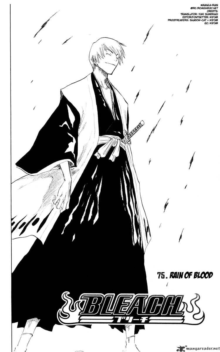 Bleach - Chapter 75 : Rain Of Blood