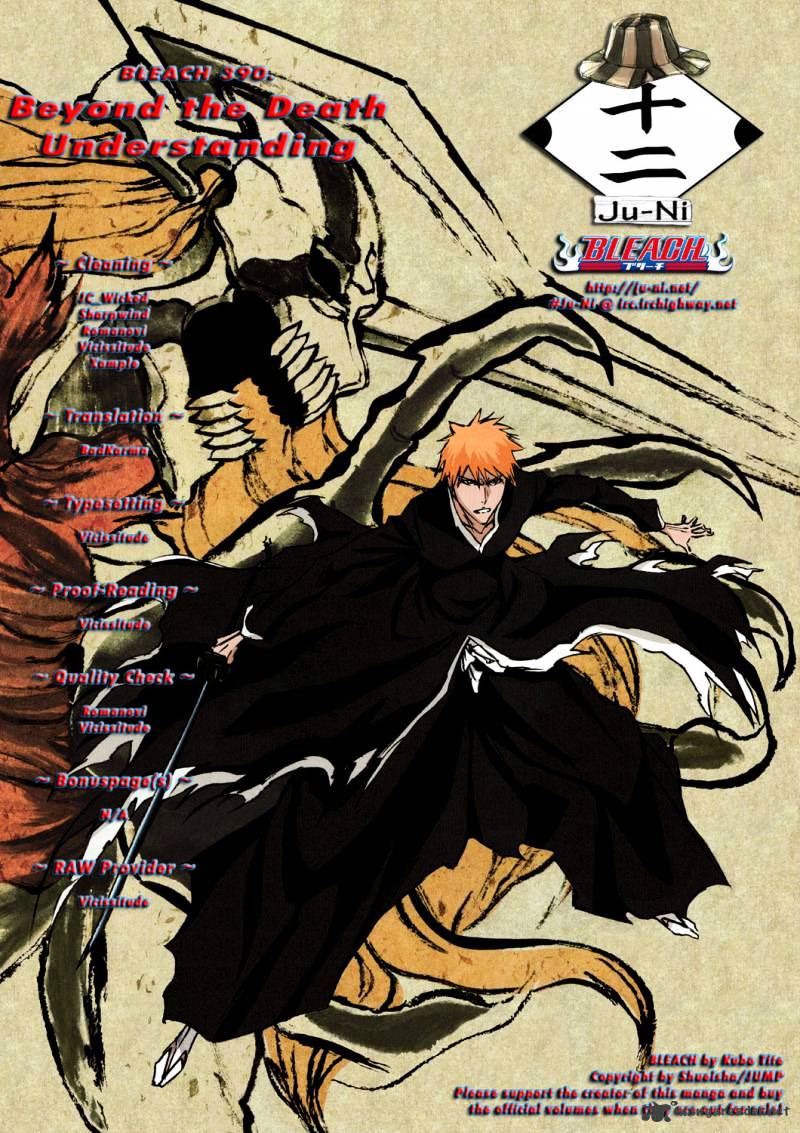 Bleach - Chapter 390 : Beyond The Death Understanding