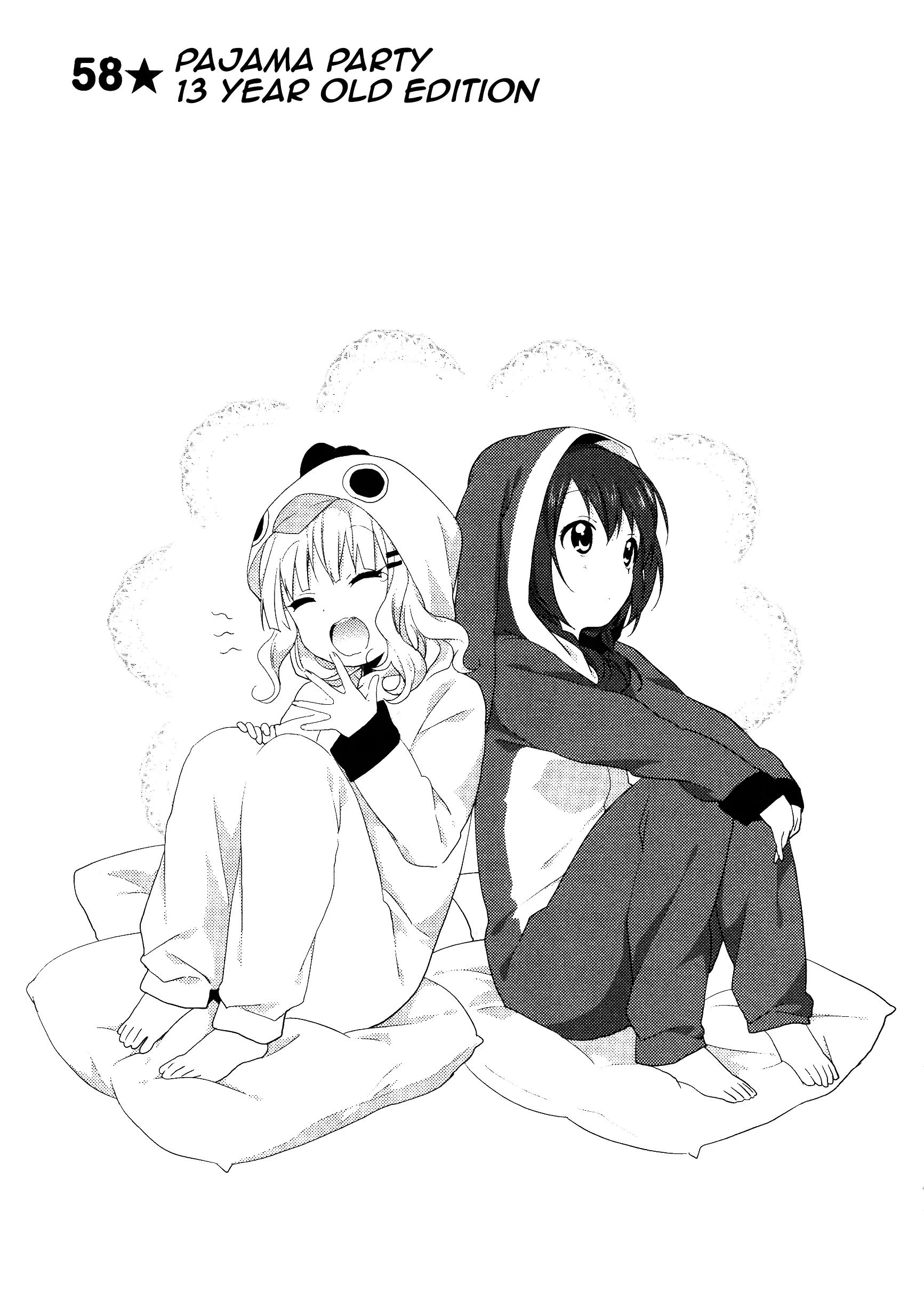 Yuru Yuri - Vol.8 Chapter 58: Pajama Party 13 Year Old Edition