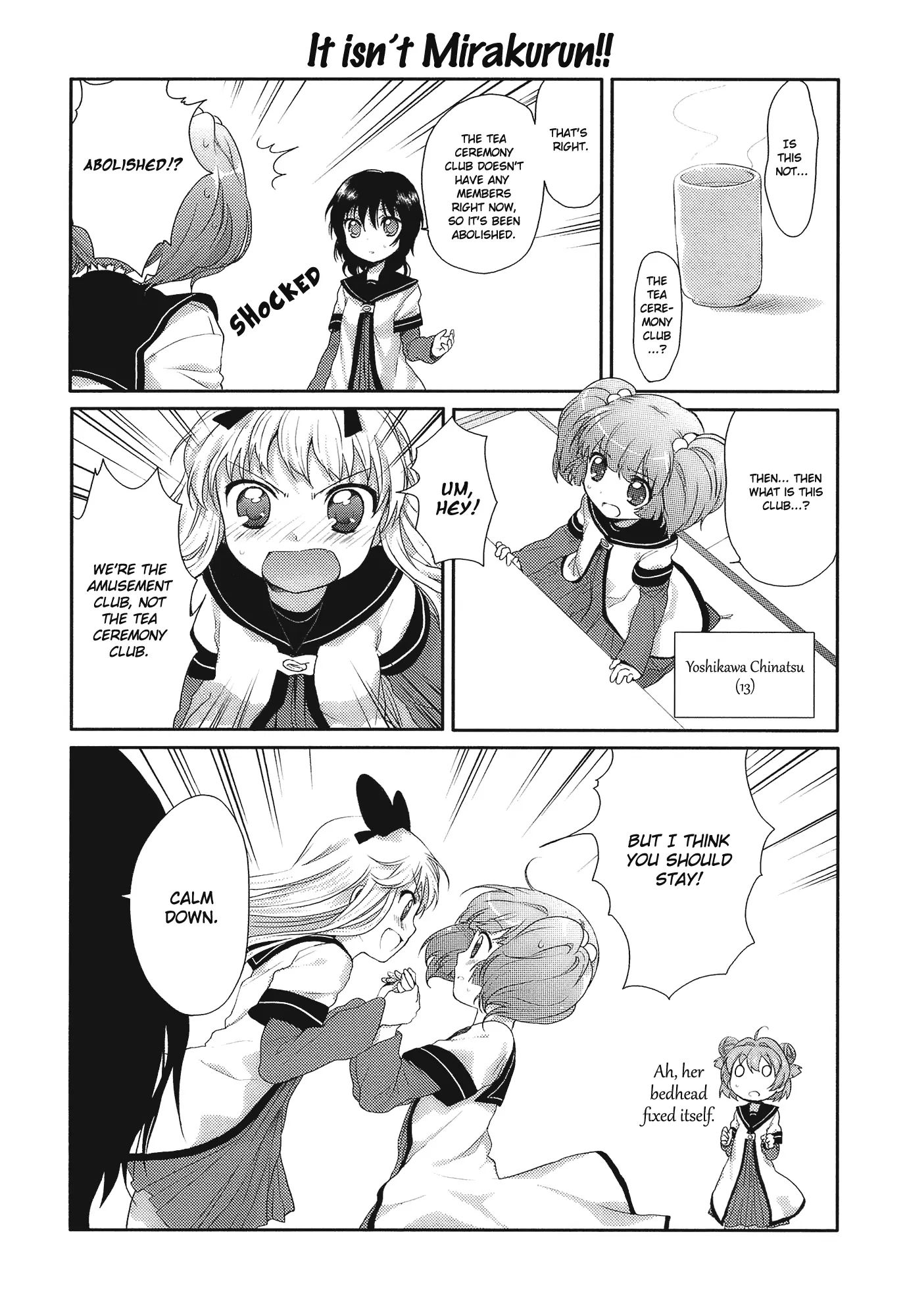 Yuru Yuri - Vol.1 Chapter 4: Becoming Friends With Mirakurun!