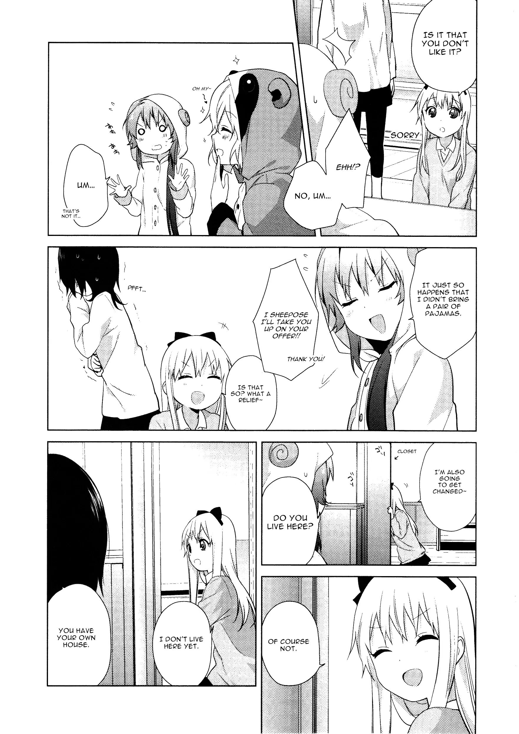 Yuru Yuri - Vol.8 Chapter 57: Pajama Party 14 Year Old Edition