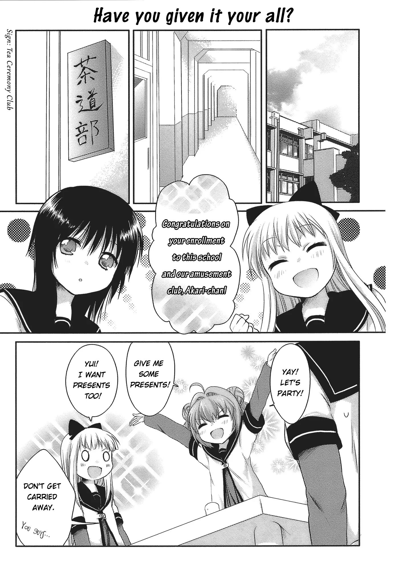 Yuru Yuri - Vol.1 Chapter 1: Eternity May Exist...but Do Miracles!?