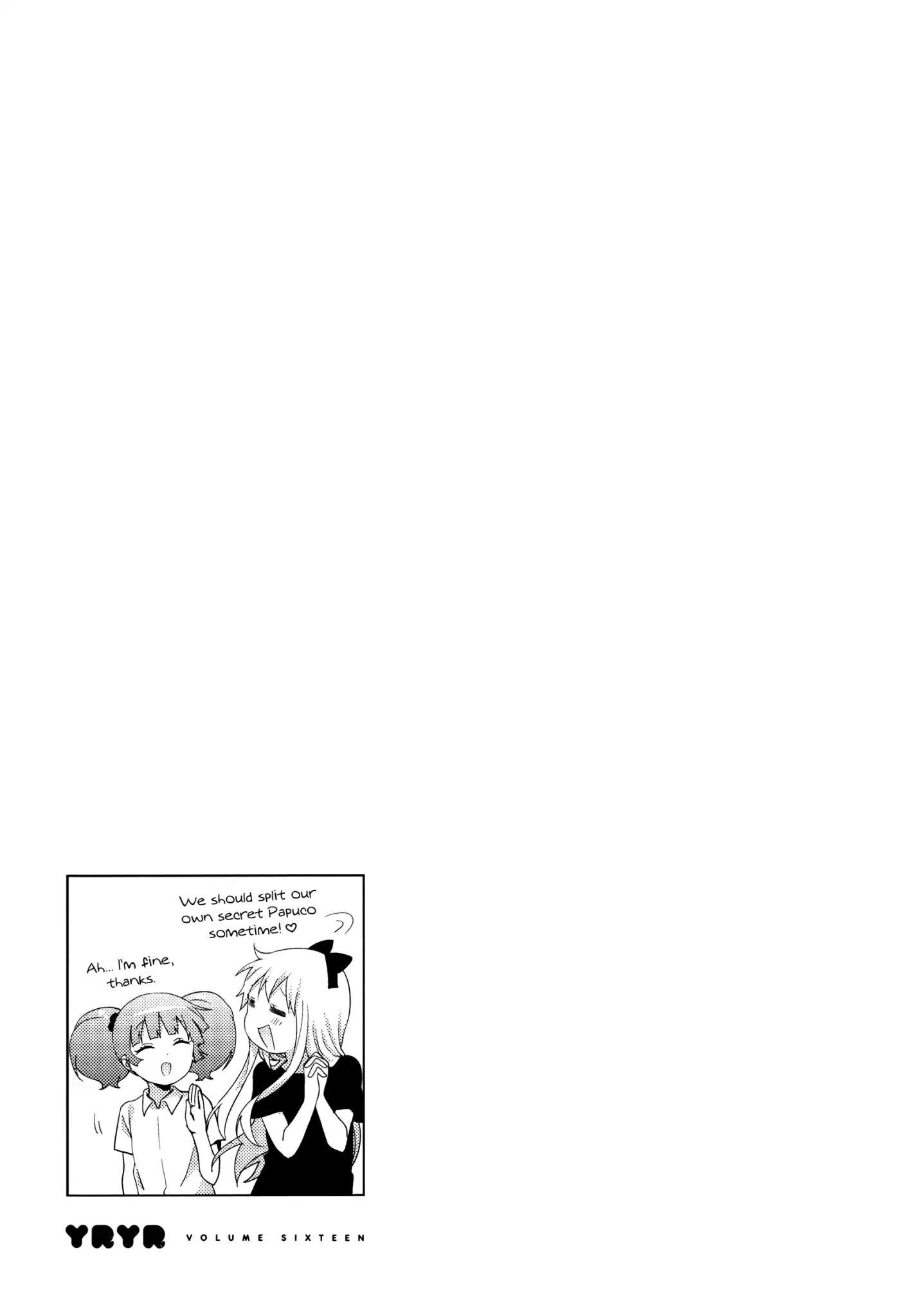 Yuru Yuri - Vol.16 Chapter 124: Let's Rock, Paper, Scissors For It!