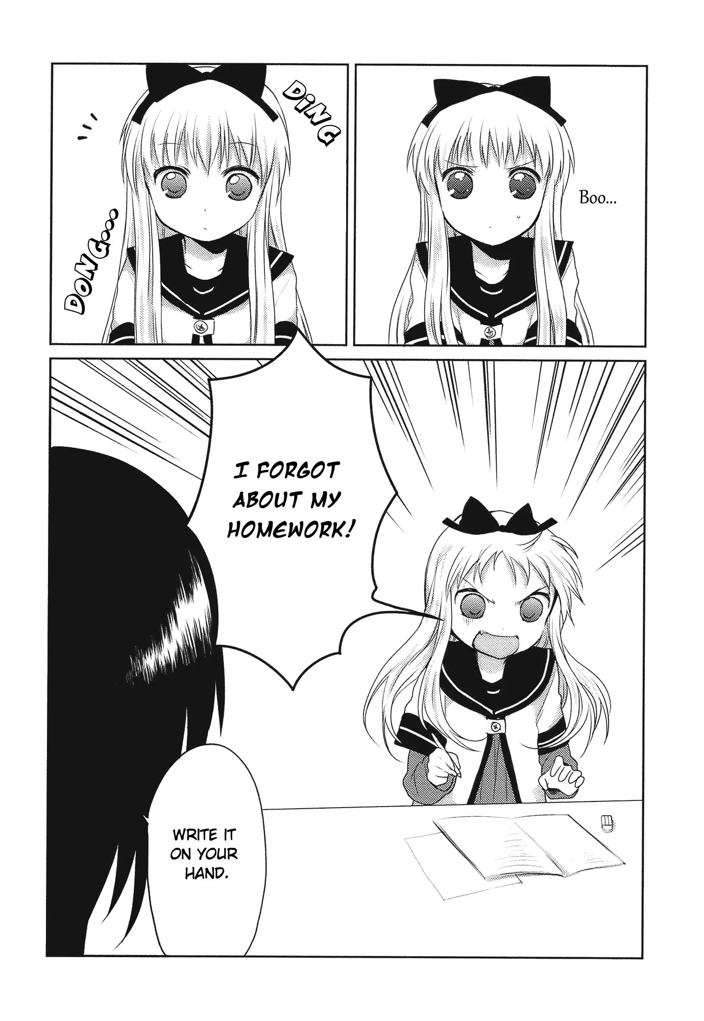 Yuru Yuri - Vol.1 Chapter 9: Homework When You Least Expect It