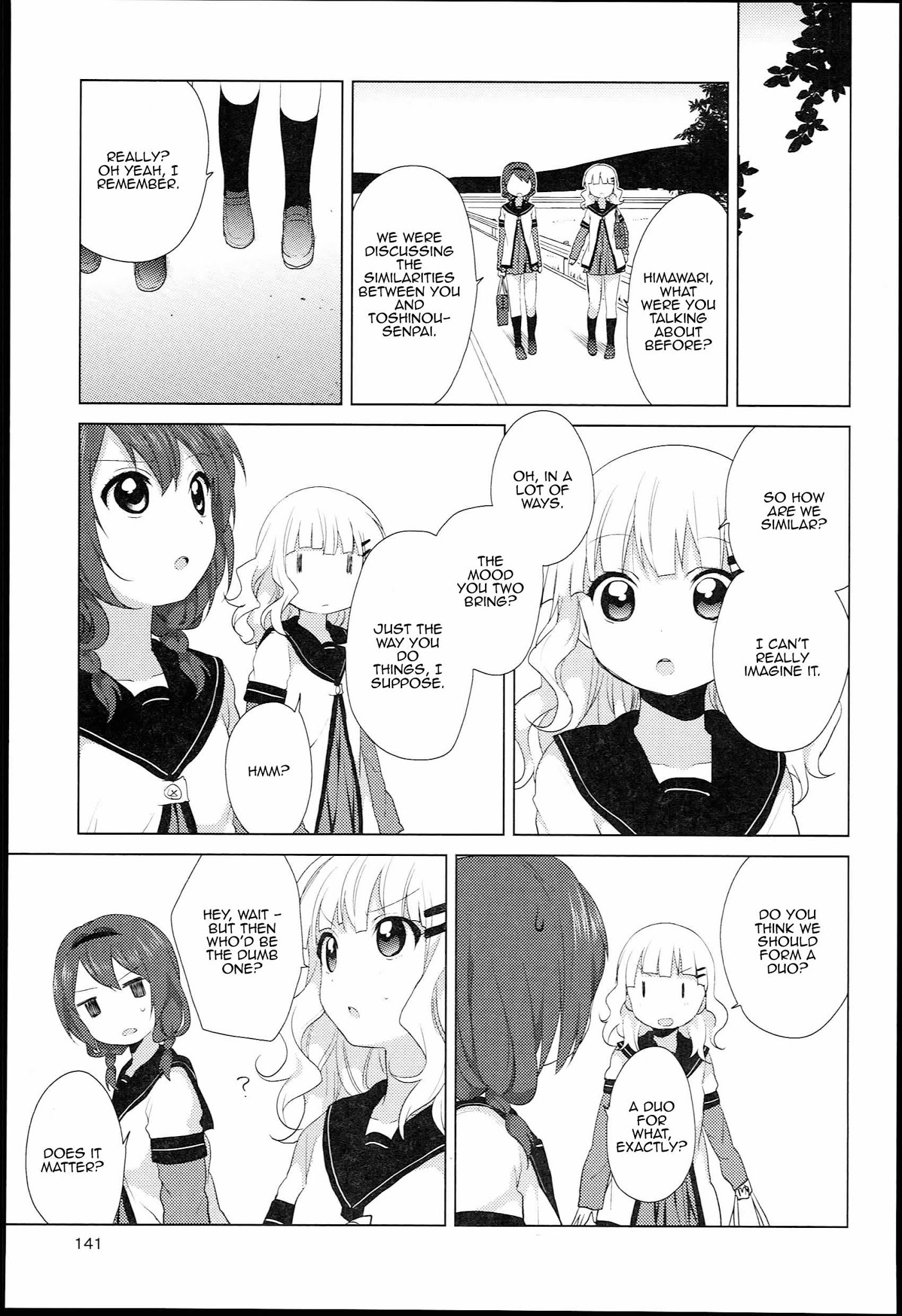 Yuru Yuri - Chapter 51.02: Bonus Track 8 - One Of Them Realises The Difference