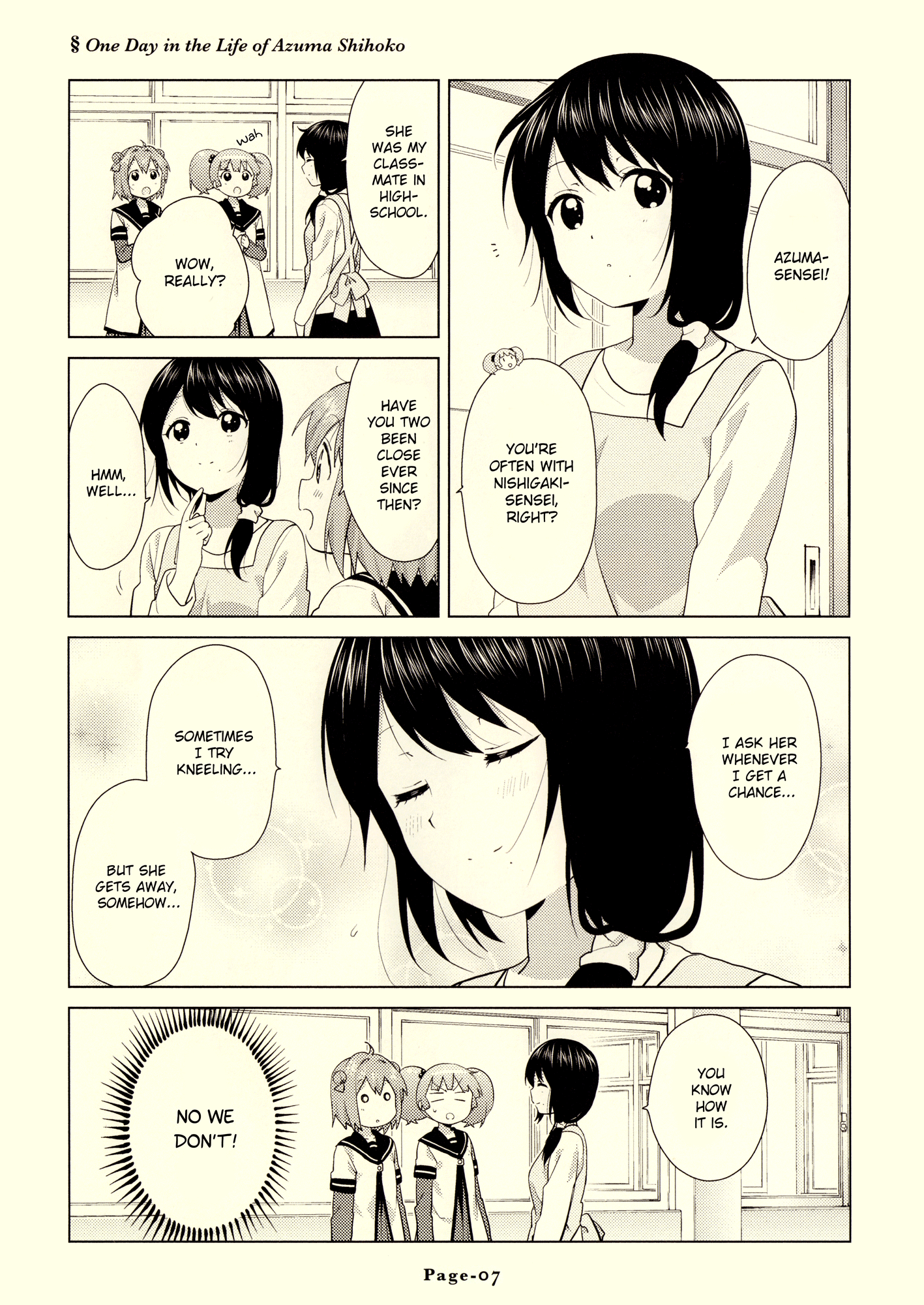 Yuru Yuri - Vol.14 Chapter 108.5: Mini Fanbook 2 - Teachers