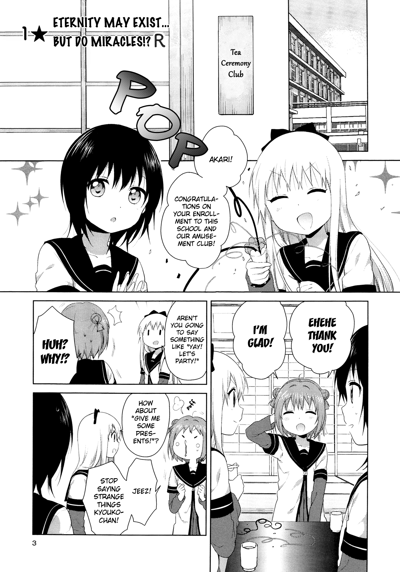 Yuru Yuri - Vol.11 Chapter 78.6: Beginnings R1: Eternity May Exist...but Do Miracles!?