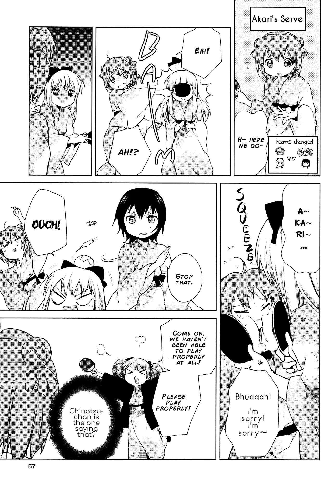 Yuru Yuri - Chapter 47: Violent Onsen Table Tennis