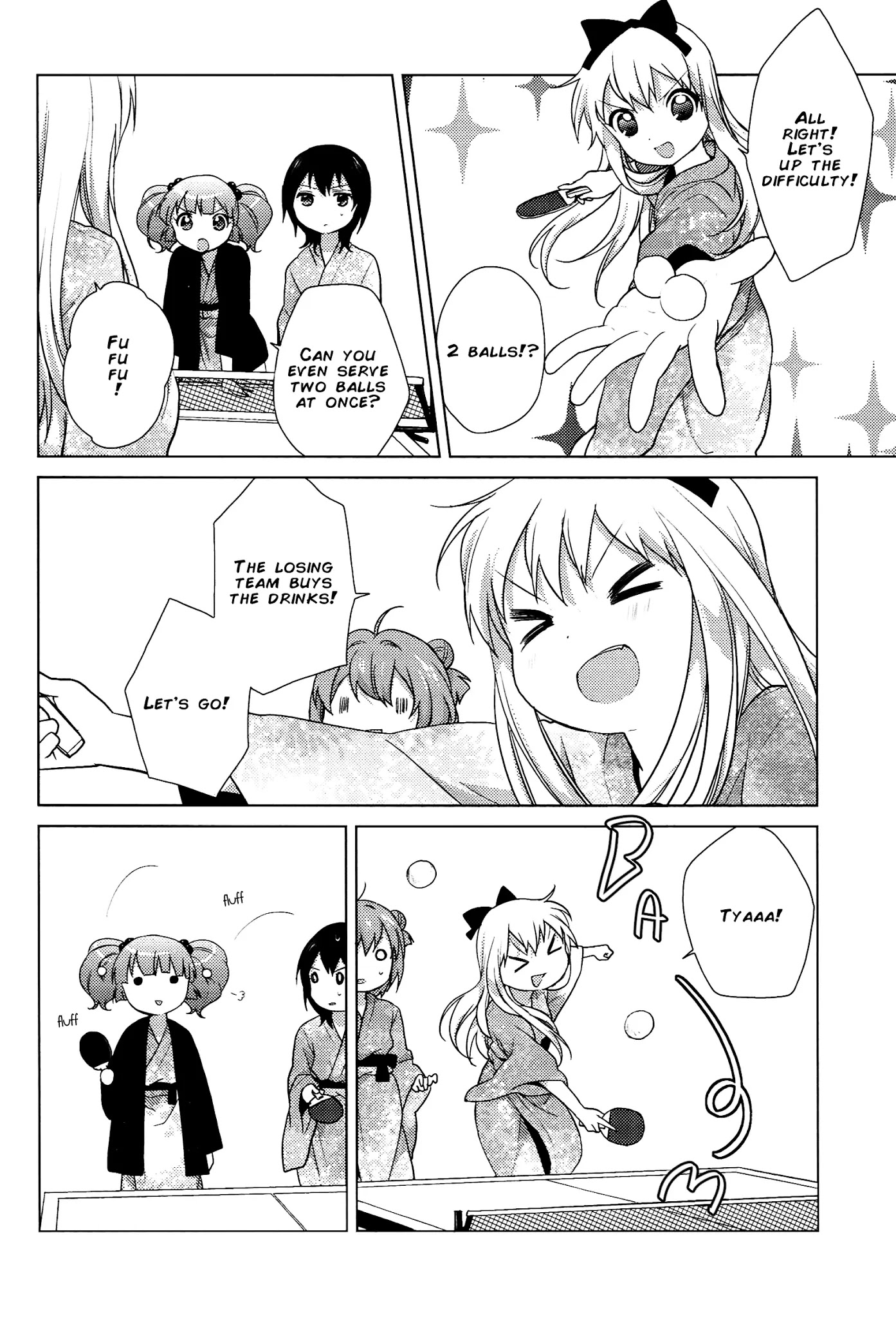 Yuru Yuri - Chapter 47: Violent Onsen Table Tennis