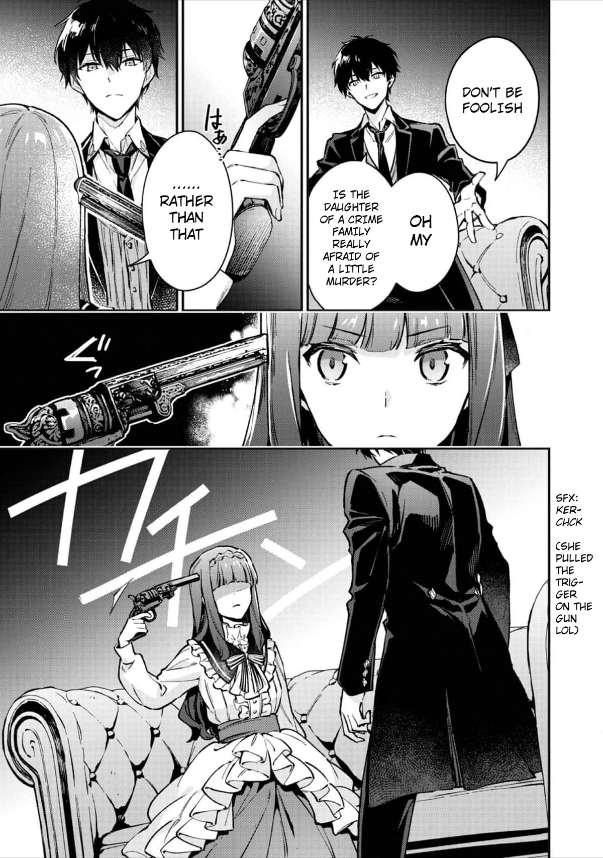 Akutou Ikka No Mana Musume, Tensei Saki Mo Otome Game No Gokudou Reijou Deshita. - Saijoukyuu Rank No Akuyaku-Sama, Sono Dekiai Wa Fuyou Desu! - Chapter 2