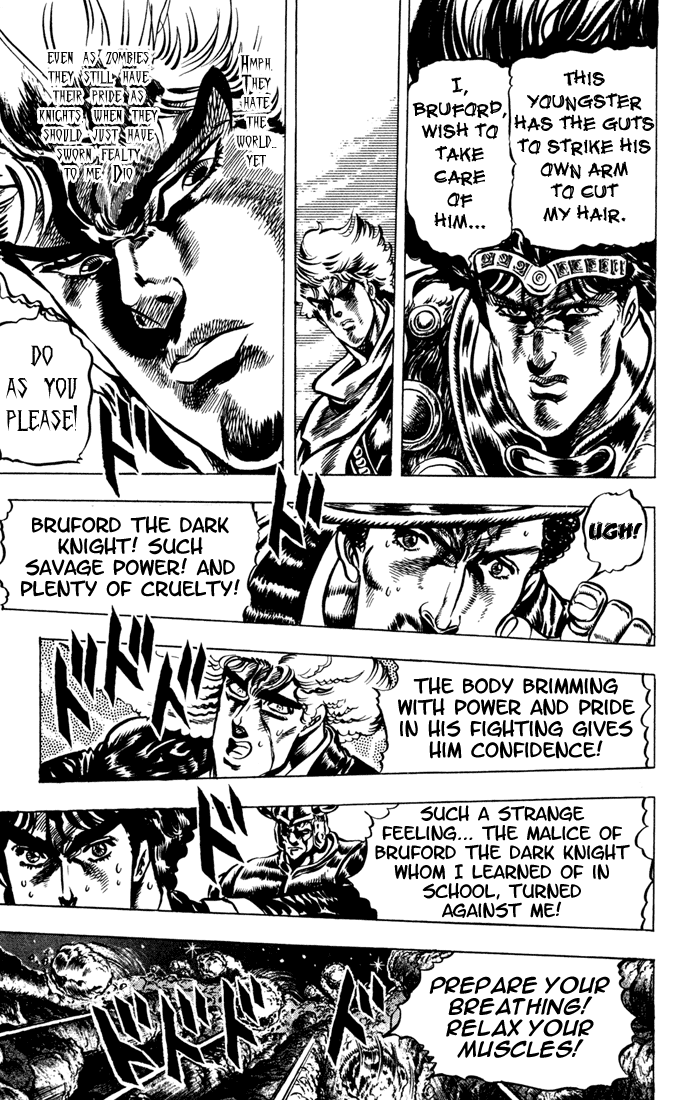 Jojo's Bizarre Adventure Part 1 - Phantom Blood - Vol.4 Chapter 28: Tarkus And The Dark Knight Bruford, Part 3