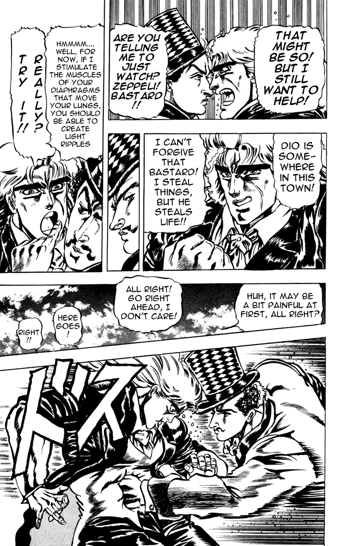 Jojo's Bizarre Adventure Part 1 - Phantom Blood - Vol.3 Chapter 24: Ripple Overdrive, Part 2