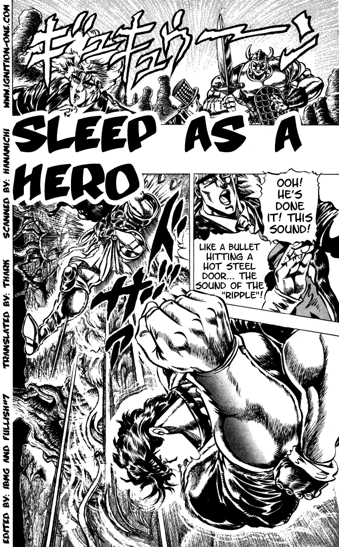 Jojo's Bizarre Adventure Part 1 - Phantom Blood - Vol.4 Chapter 30: Sleep As A Hero