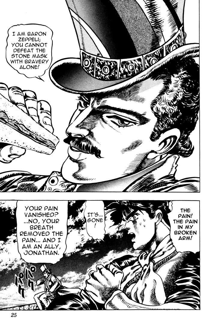 Jojo's Bizarre Adventure Part 1 - Phantom Blood - Vol.3 Chapter 18: Jack The Ripper And Zeppeli The Strange, Part 1