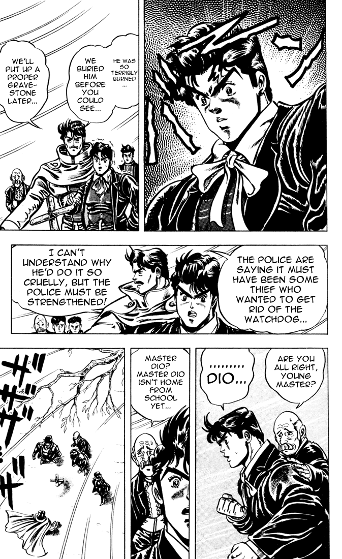 Jojo's Bizarre Adventure Part 1 - Phantom Blood - Vol.1 Chapter 5: Dio Brando The Invader, Part 4